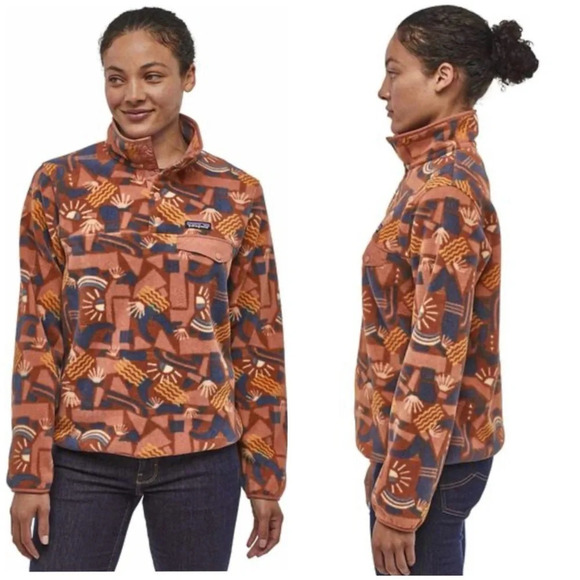 PATAGONIA Synchilla Canyon Pink Fleece SZ XS - Picture 2 of 11